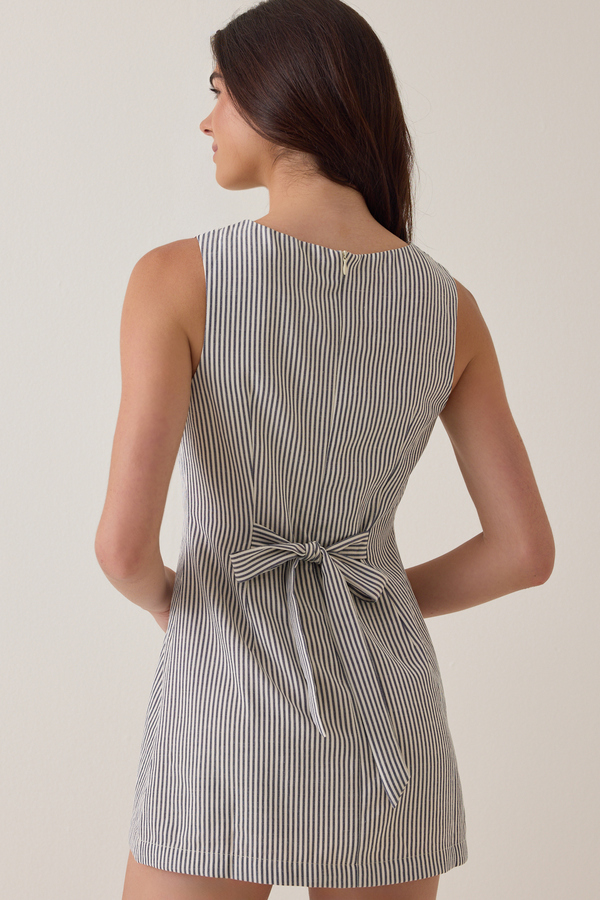 Grace Striped Romper Detail 4 - Altar'd State