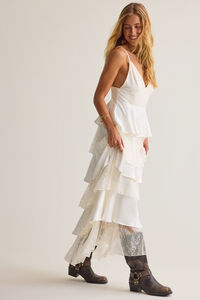 Clarke Tiered Maxi Dress Detail 3 - Altar'd State