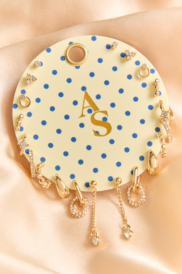 Polka Dot Chain Hoop Set Detail 2 - Altar'd State