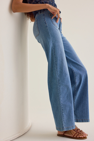Prestyn High Rise Straight Leg Jeans - Altar'd State - 