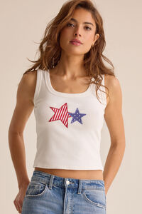Americana Star Tank Top Detail 2 - Altar'd State