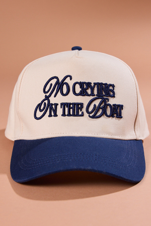 &ldquo;No Crying On The Boat&rdquo; Trucker Hat - Altar'd State - 