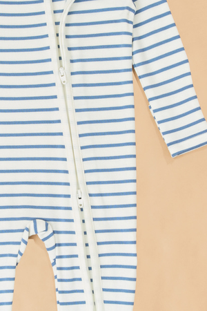 Jake Stripe Long Sleeve Footie - Altar'd State - 