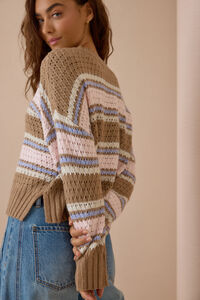 Adley Striped Sweater Detail 5 - Altar'd State