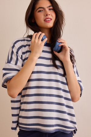 Relaxed Rib Oversized Tee - Altar'd State - 