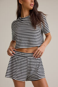 Nyra Stripe Relaxed Short Detail 5 - Altar'd State