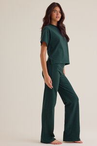 Alaya Stripe Lounge Top Detail 4 - Altar'd State