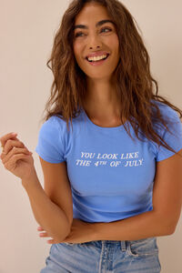 You Look Like the 4th of July Baby Tee - Altar'd State