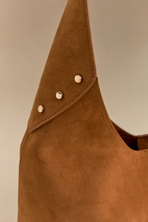 Jaynie Hobo Stud Suede Bag - Altar'd State