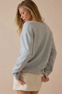 Flynn V Neck Pullover Sweater Detail 6 - Altar'd State