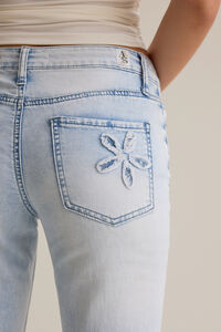 Bea Flower Patchwork Jeans Detail 6 - Altar'd State
