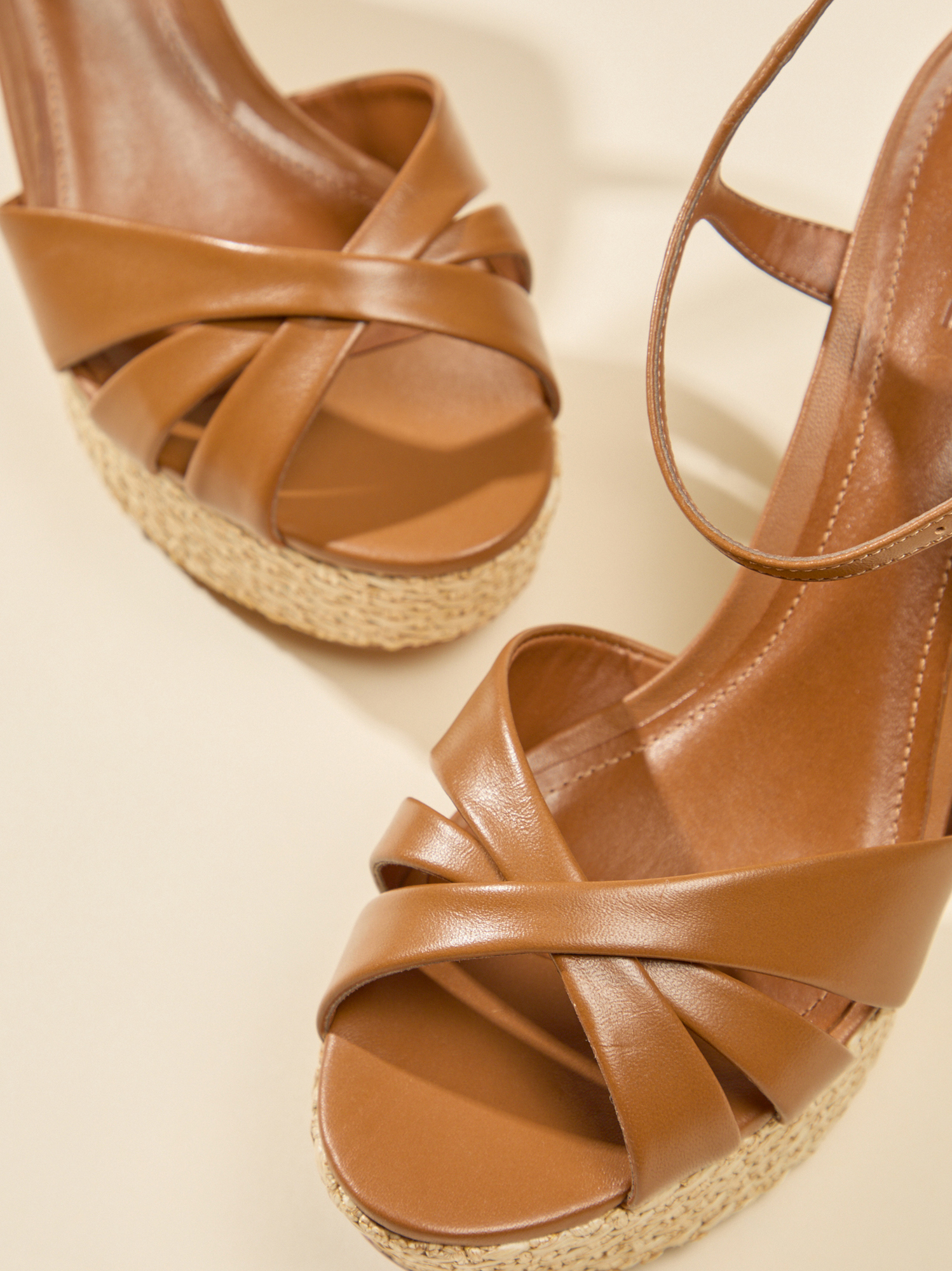 Schutz Keefa Raffia Heel in Honey | Altar'd State