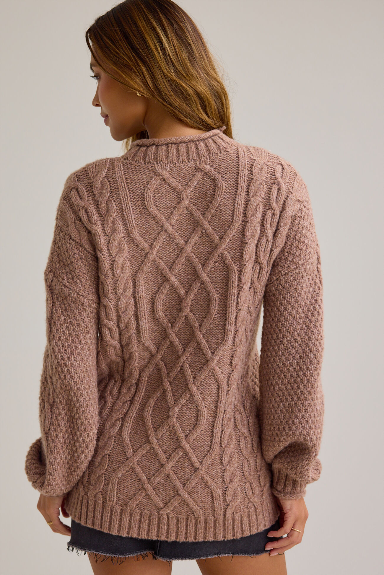 Noel Oversized Cable Knit Sweater