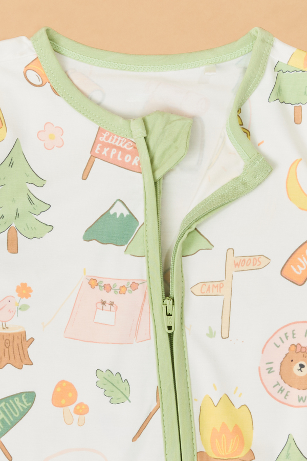 Camping Long Sleeve Romper Detail 3 - Altar'd State