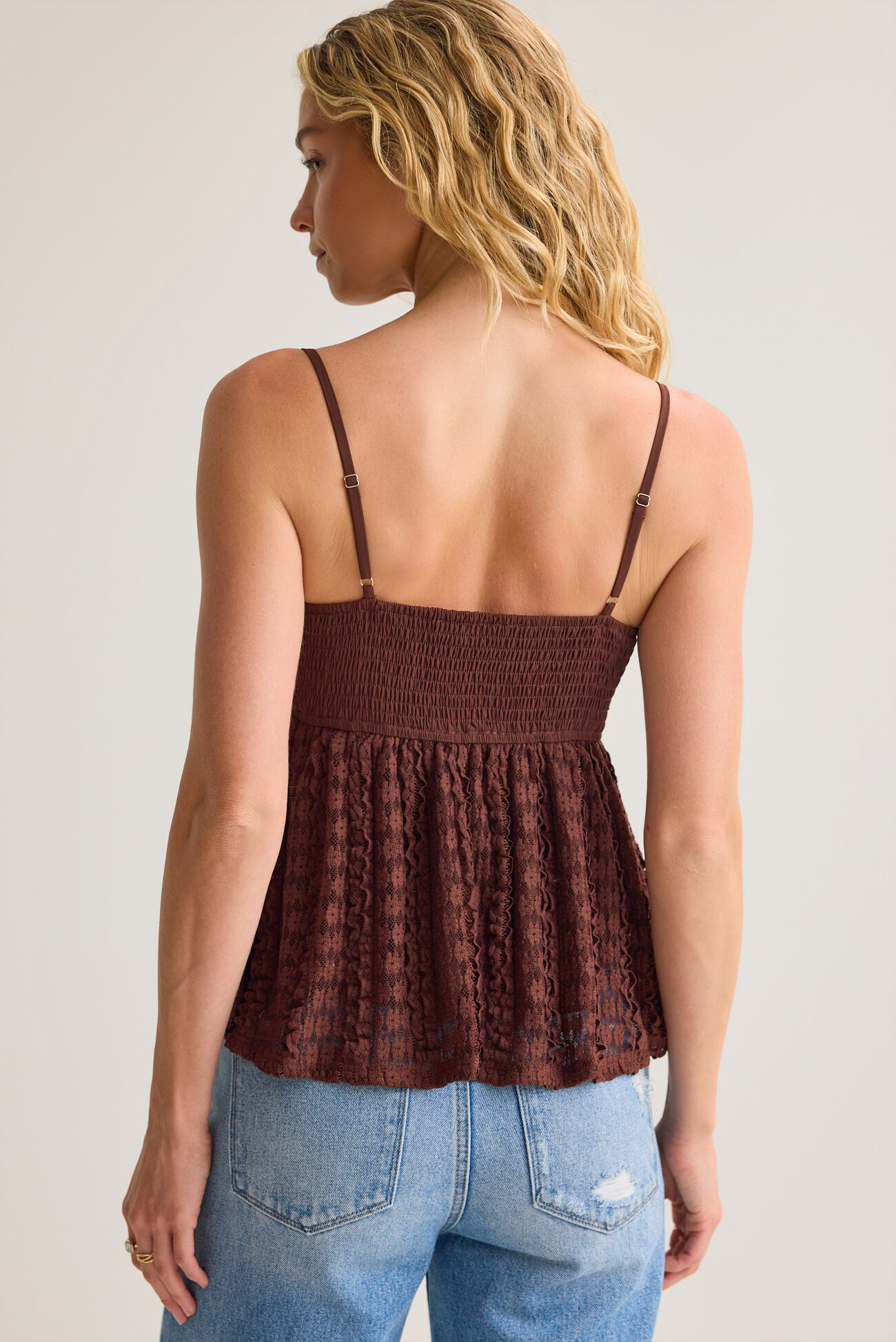 Reeve Lace Ruffle Tank