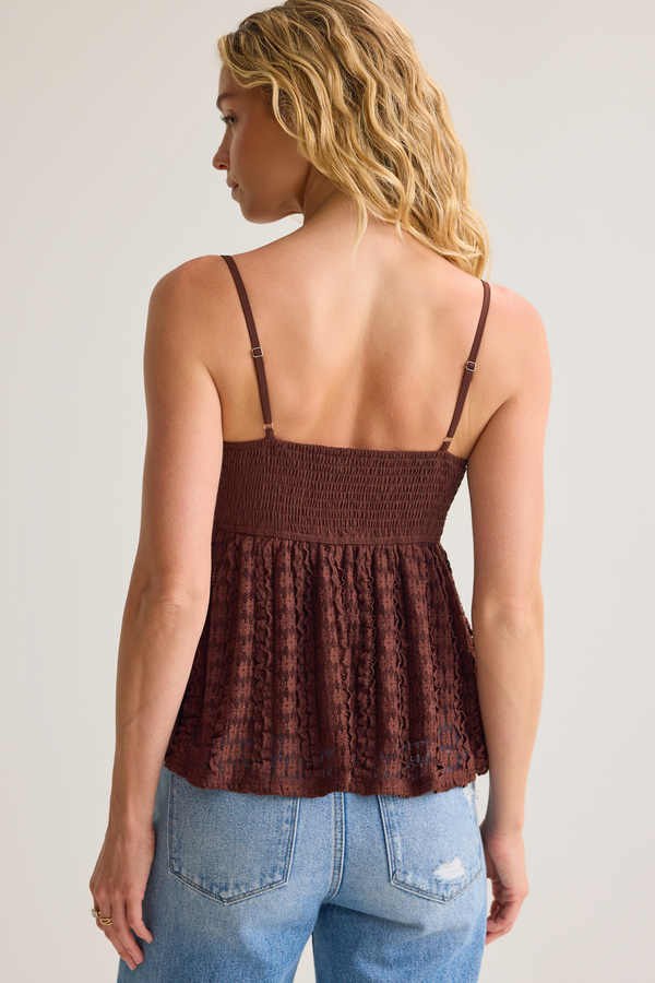 Reeve Lace Ruffle Tank Detail 3 - Altar'd State