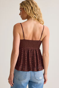 Reeve Lace Ruffle Tank Detail 3 - Altar'd State