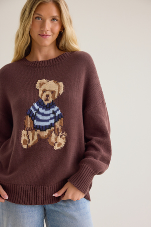 Maya Teddy Bear Sweater - Altar'd State