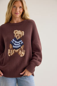Maya Teddy Bear Sweater - Altar'd State
