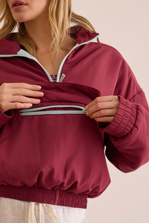 Courtside Cloud Puff Quarter Zip - Altar'd State - 