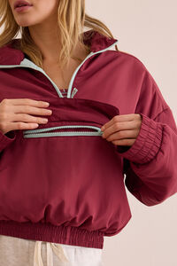 Courtside Cloud Puff Quarter Zip Detail 2 - Altar'd State