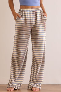 Weekend Stripe Wide Leg Pant Detail 3 - Altar'd State