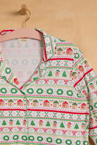 Gingerbread Fair Isle Pajama Set Detail 2 - Altar'd State