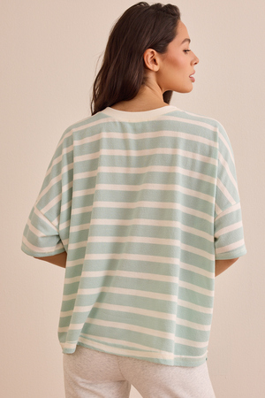 Relaxed Rib Oversized Tee - Altar'd State - 