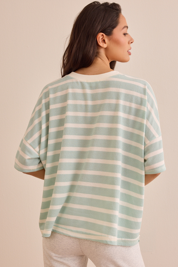 Relaxed Rib Oversized Tee Detail 5 - Altar'd State
