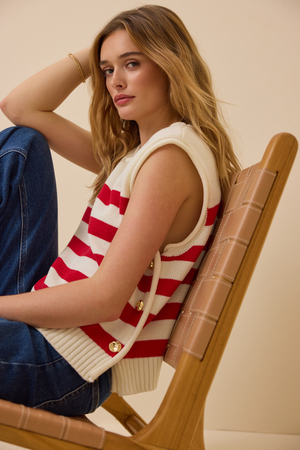 Charlotte Striped Vest - Altar'd State - 