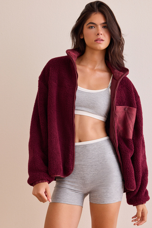 Fireside Plaid Pocket Sherpa - Altar'd State - 