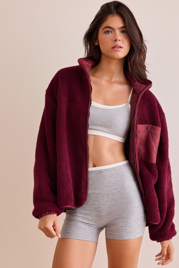 Fireside Plaid Pocket Sherpa - Altar'd State