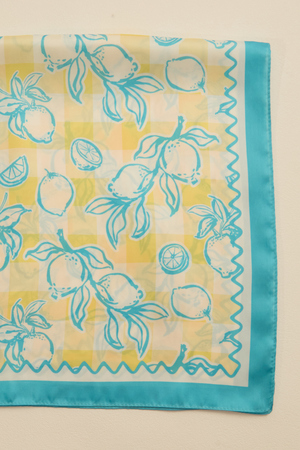 Teal Lemon Scarf - Altar'd State - 