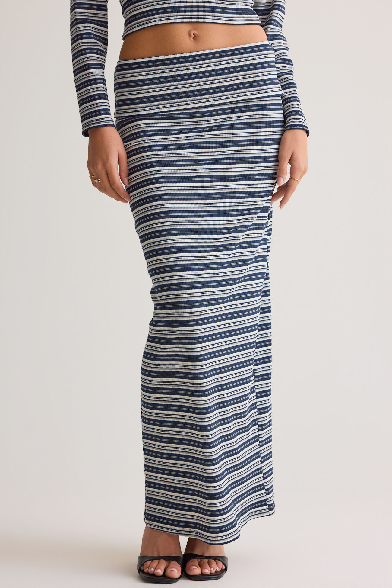 Lisa Striped Maxi Skirt