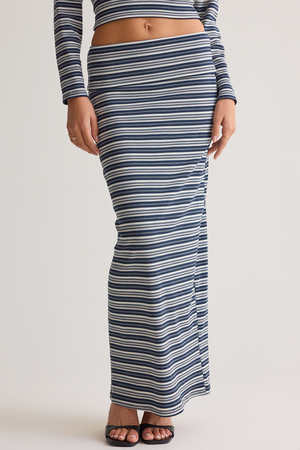 Lisa Striped Maxi Skirt - Altar'd State - 