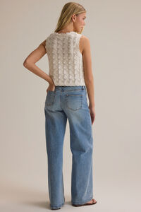 Rumi Lace Trim Vest Detail 5 - Altar'd State