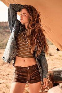 Laura Denim Barn Jacket Detail 3 - Altar'd State