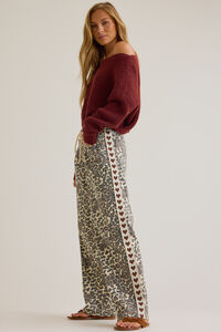 Meredith Cheetah Heart Pants - Altar'd State