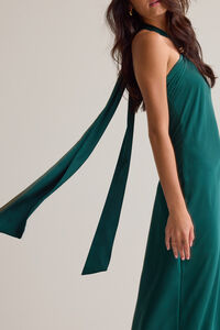 Lena Satin Maxi Dress Detail 3 - Altar'd State