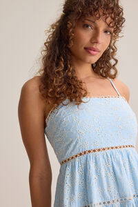 Bambi Eyelet Mini Dress Detail 2 - Altar'd State