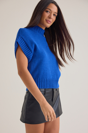Thalia Mock Neck Sweater - Altar'd State