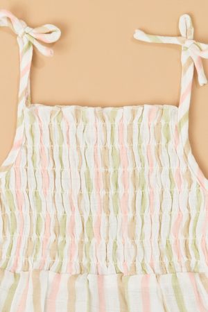 Eve Stripe Smocked Gauze Bubble - Altar'd State - 