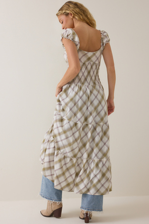 Delphine Plaid Kimono - Altar'd State - 