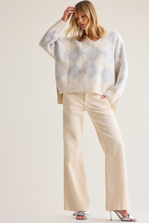 Leslie Argyle Knit Sweater - Altar'd State