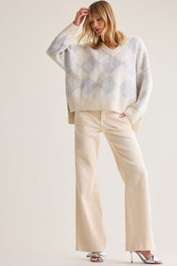 Leslie Argyle Knit Sweater - Altar'd State