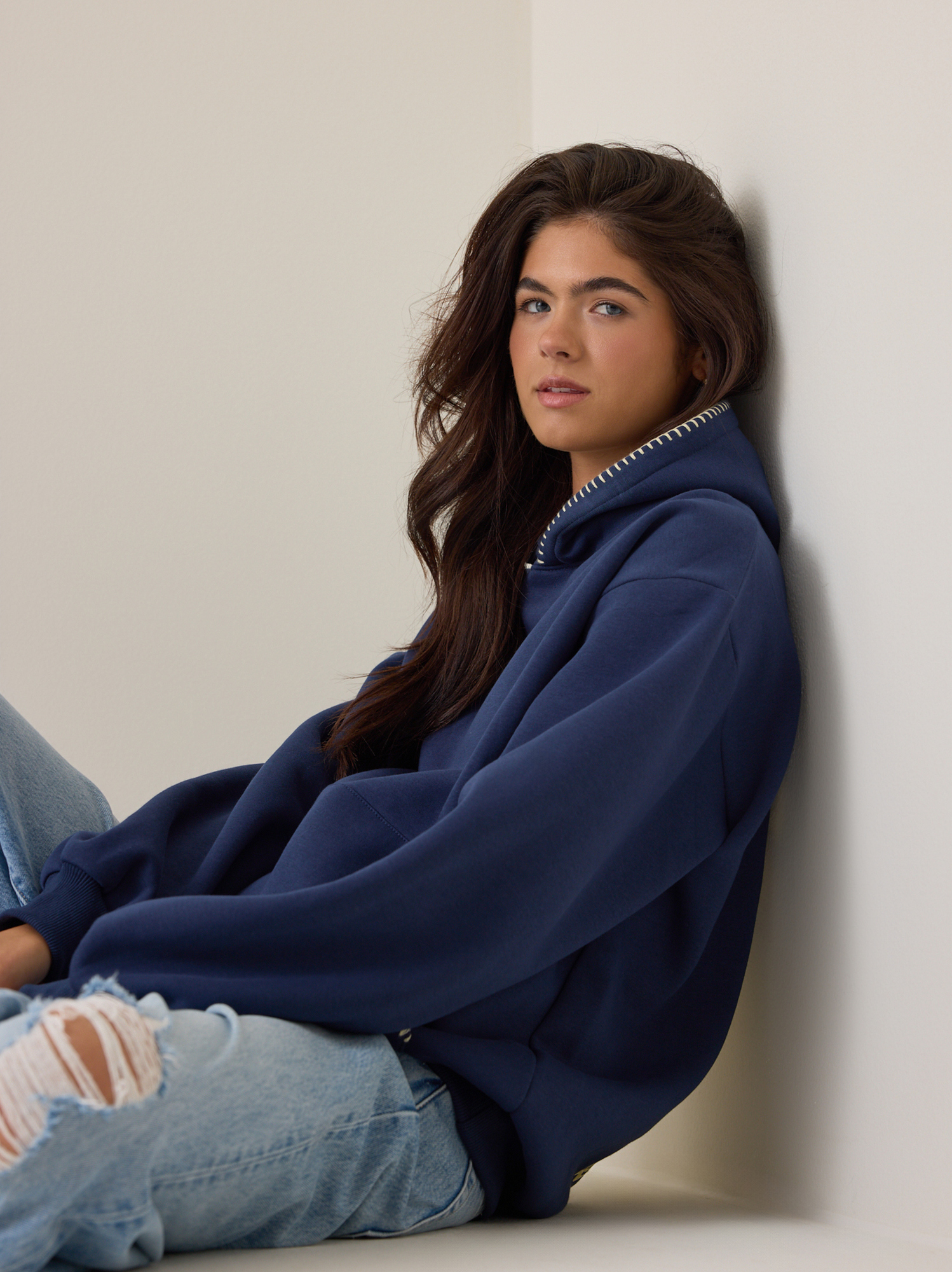 Call Me When You See This Hoodie in Navy Blue I Altar'd State