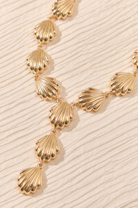 Golden Tide Shell Y-Necklace Detail 3 - Altar'd State