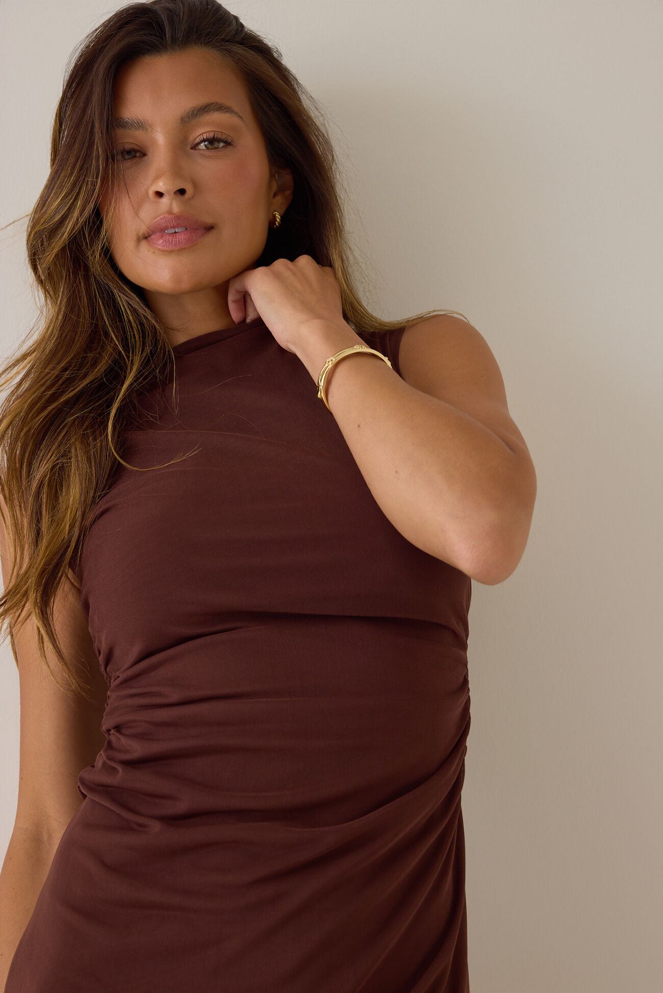 Miller High Neck Mini Dress