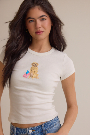 Ellison American Dog Baby Tee - Altar'd State - 