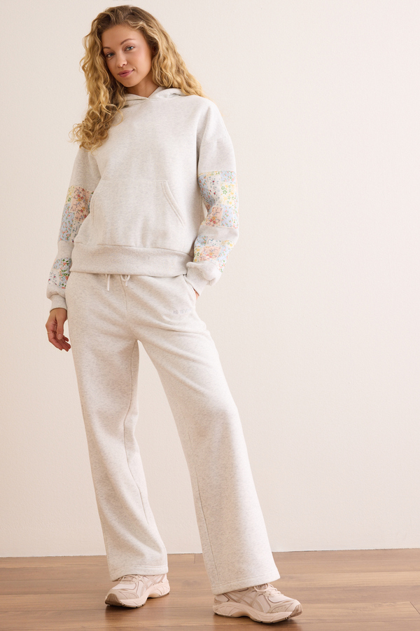 Champ Patchwork Hoodie Detail 2 - Altar'd State